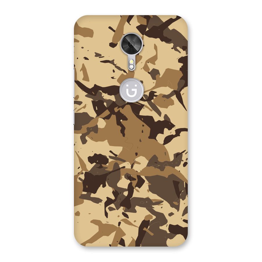 Brown Camouflage Army Back Case for Gionee A1