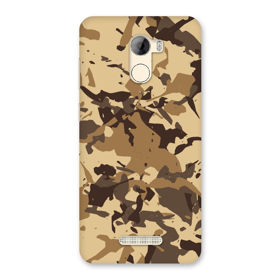 Brown Camouflage Army Back Case for Gionee A1 LIte