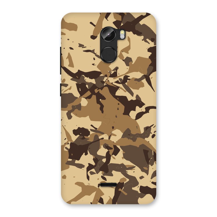Brown Camouflage Army Back Case for Gionee X1