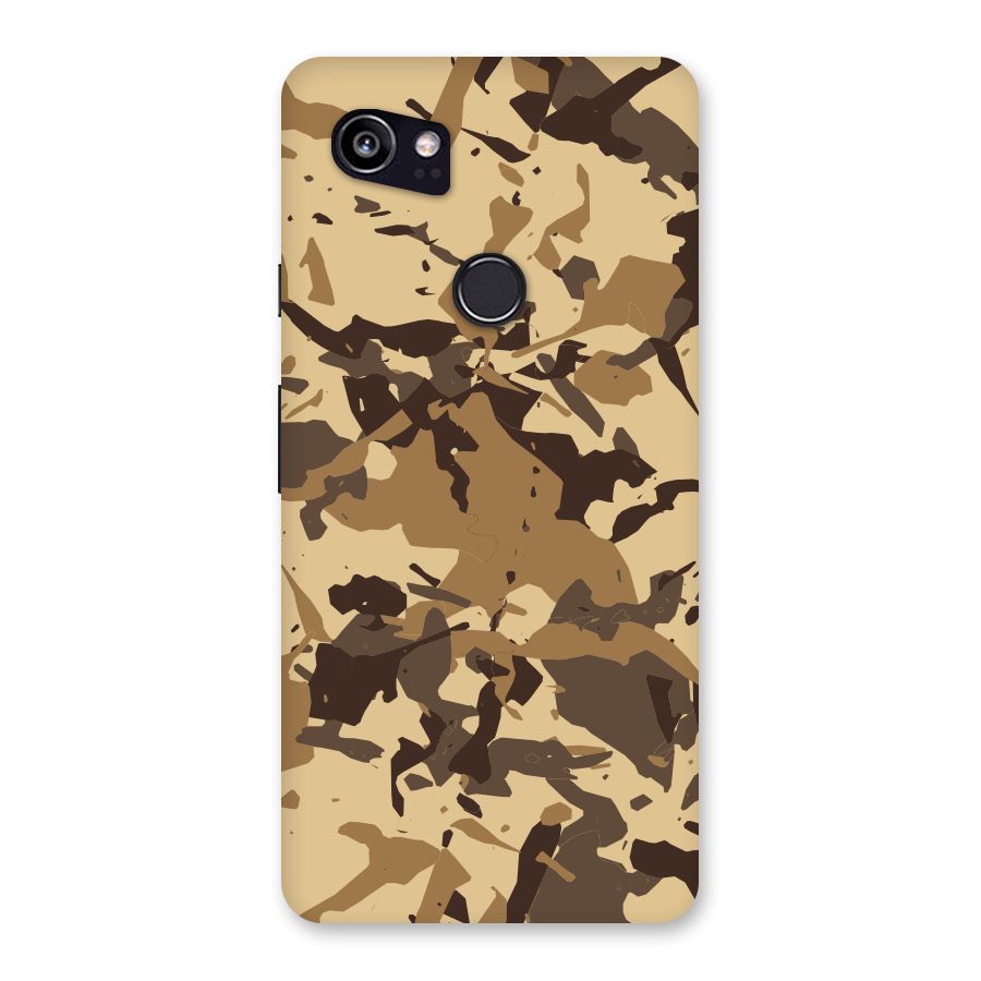 Brown Camouflage Army Back Case for Google Pixel 2 XL