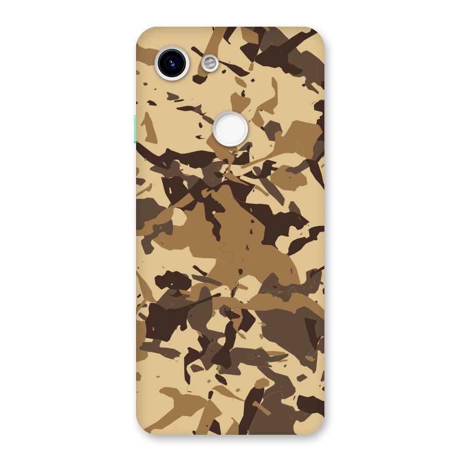 Brown Camouflage Army Back Case for Google Pixel 3