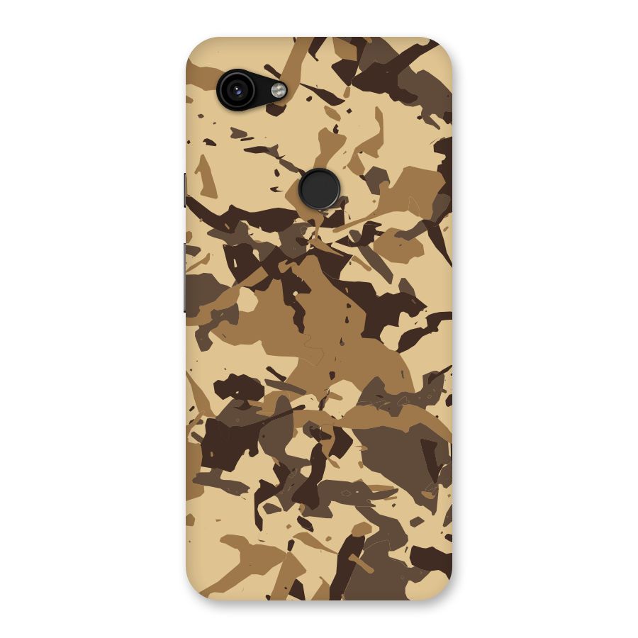 Brown Camouflage Army Back Case for Google Pixel 3a XL