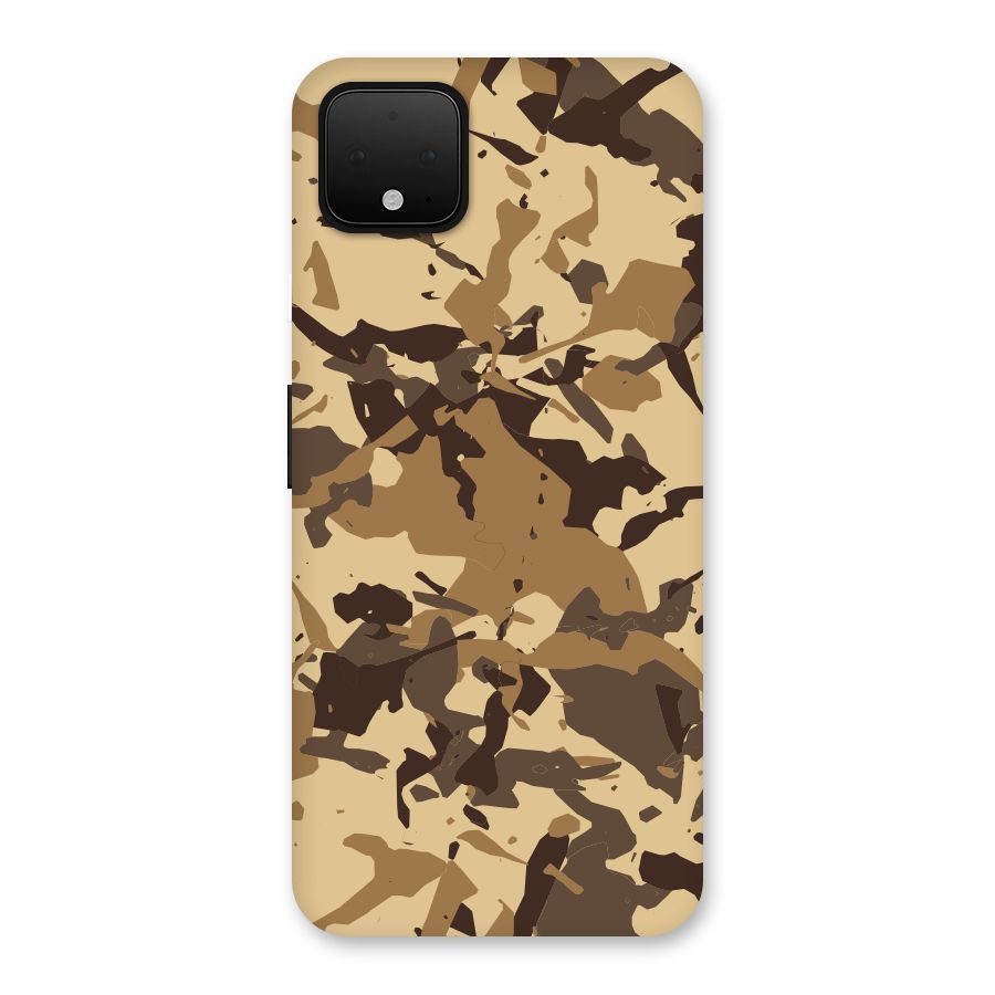 Brown Camouflage Army Back Case for Google Pixel 4 XL