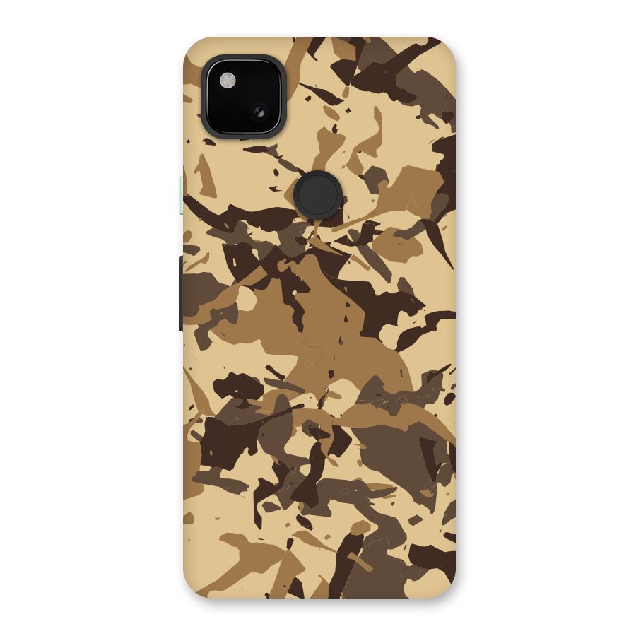 Brown Camouflage Army Back Case for Google Pixel 4a