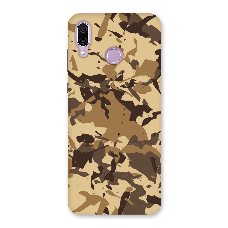 Brown Camouflage Army Back Case for Honor Play