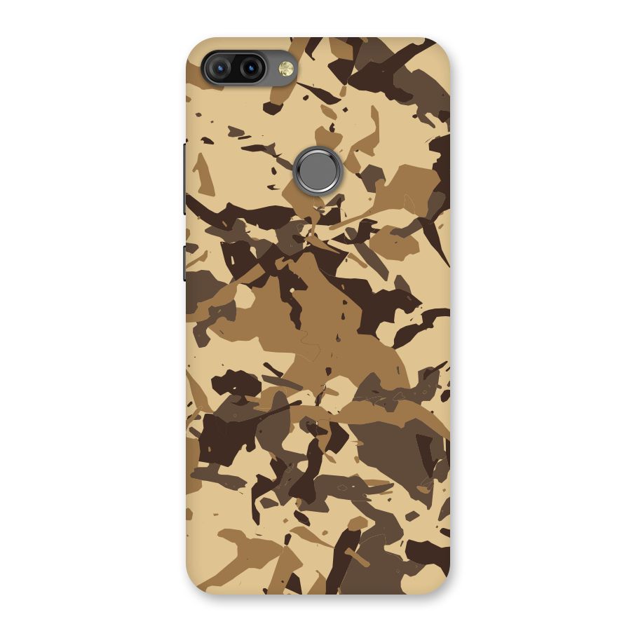 Brown Camouflage Army Back Case for Infinix Hot 6 Pro