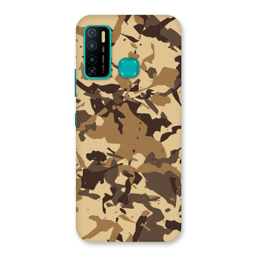 Brown Camouflage Army Back Case for Infinix Hot 9 Pro
