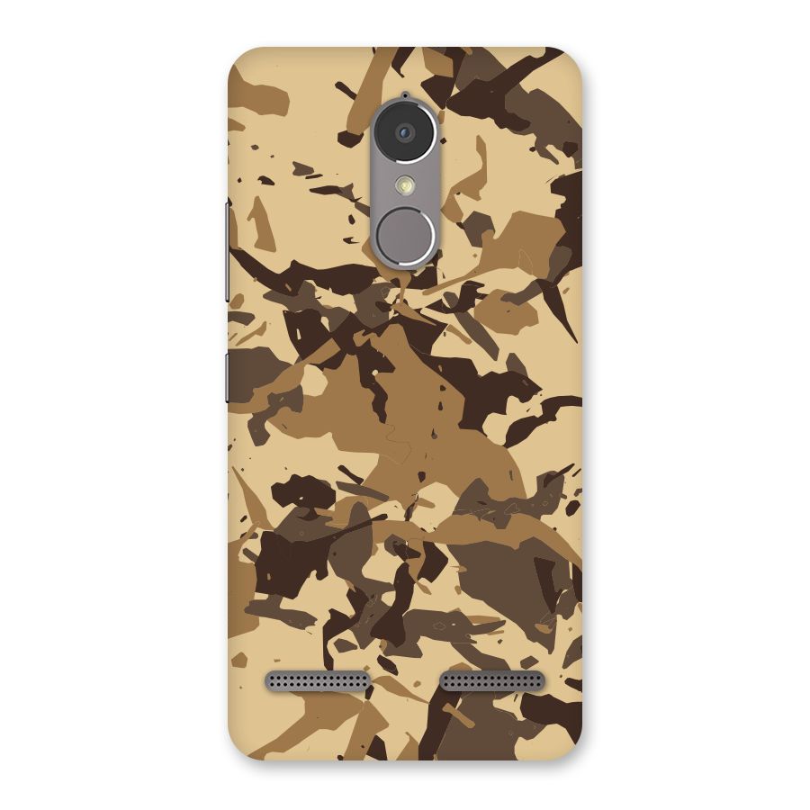 Brown Camouflage Army Back Case for Lenovo K6 Power