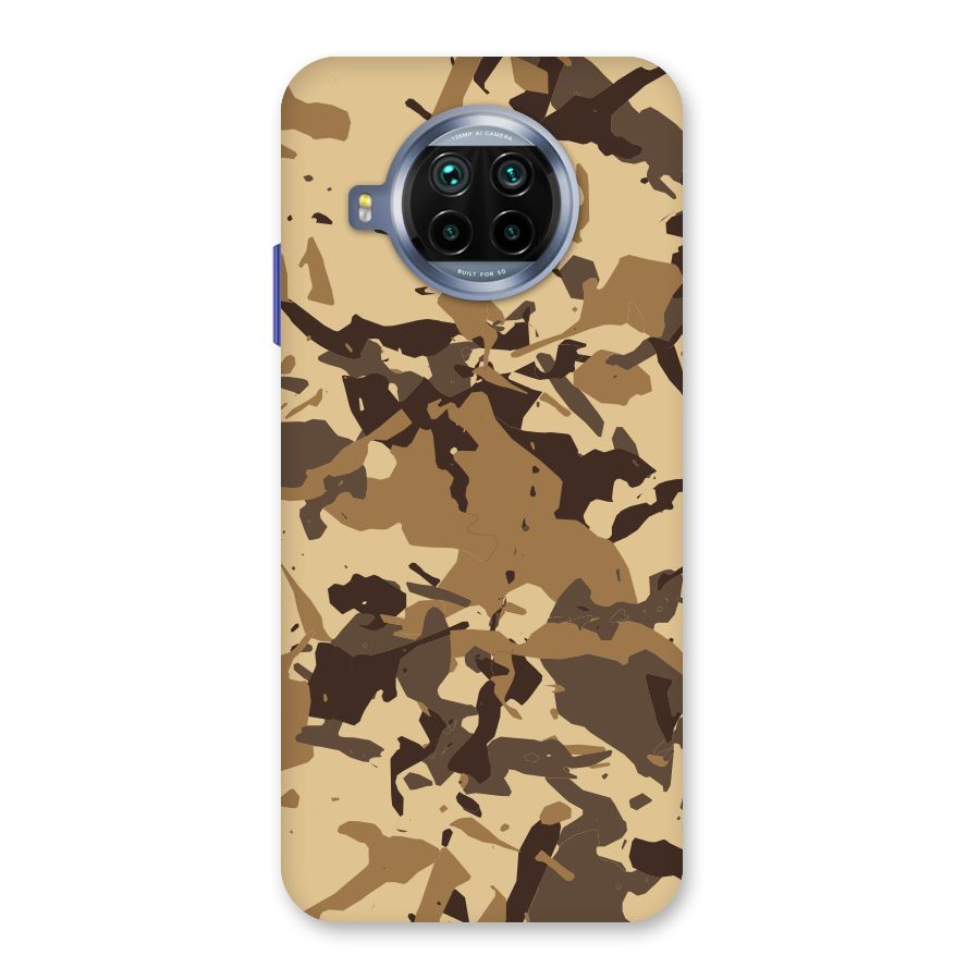 Brown Camouflage Army Back Case for Mi 10i