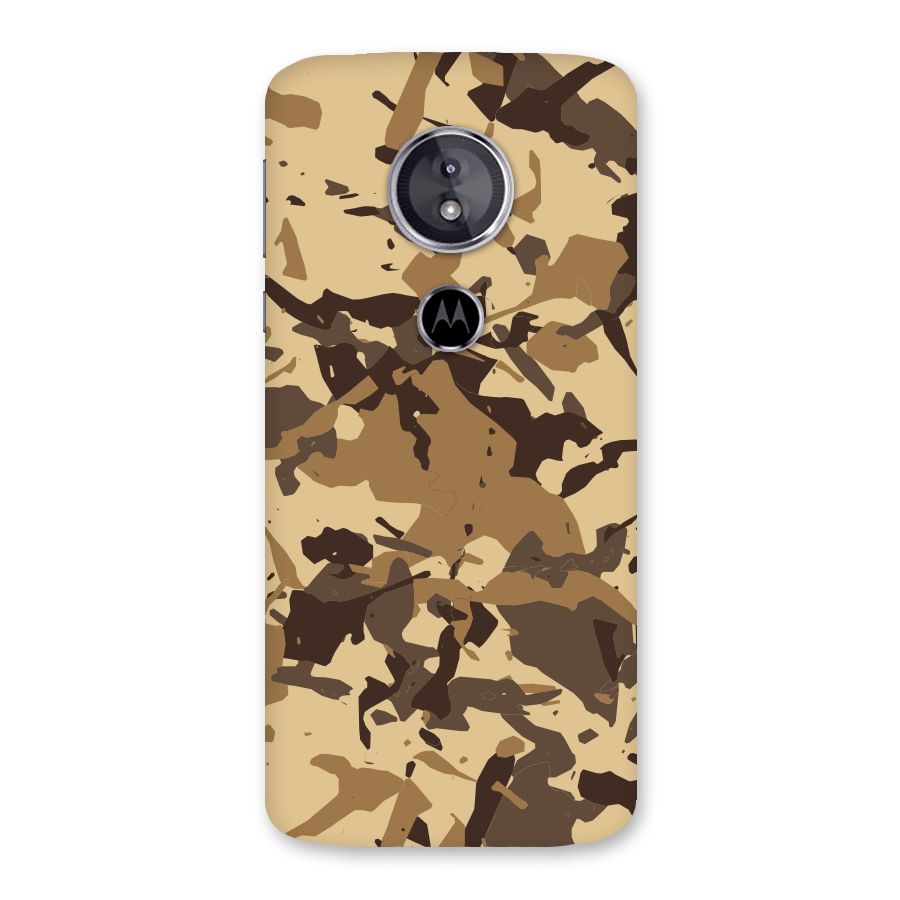 Brown Camouflage Army Back Case for Moto E5