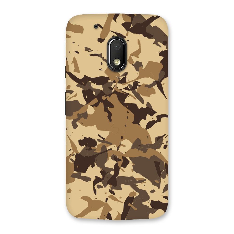 Brown Camouflage Army Back Case for Moto G4 Play