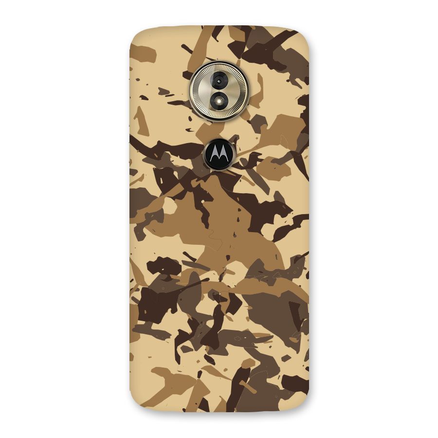 Brown Camouflage Army Back Case for Moto G6 Play