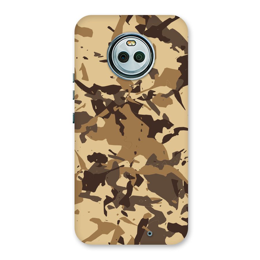 Brown Camouflage Army Back Case for Moto X4