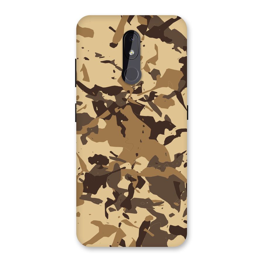 Brown Camouflage Army Back Case for Nokia 3.2
