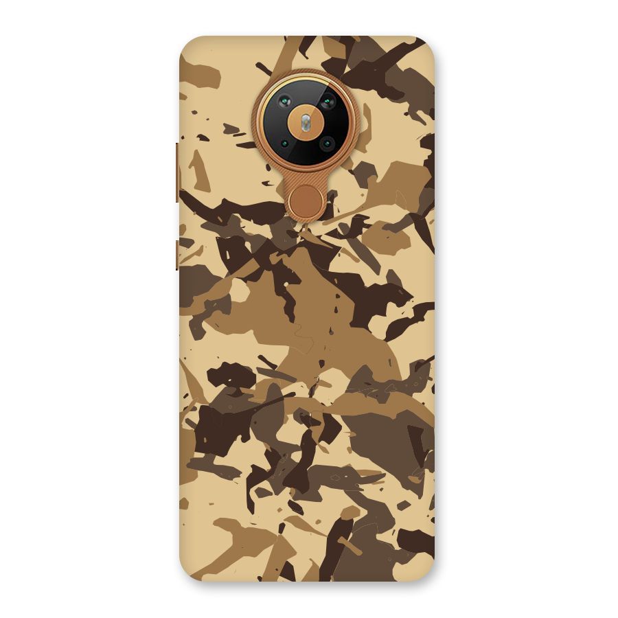 Brown Camouflage Army Back Case for Nokia 5.3