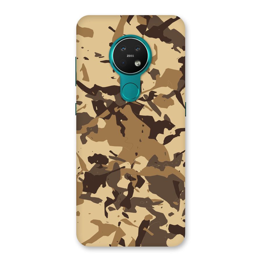 Brown Camouflage Army Back Case for Nokia 7.2