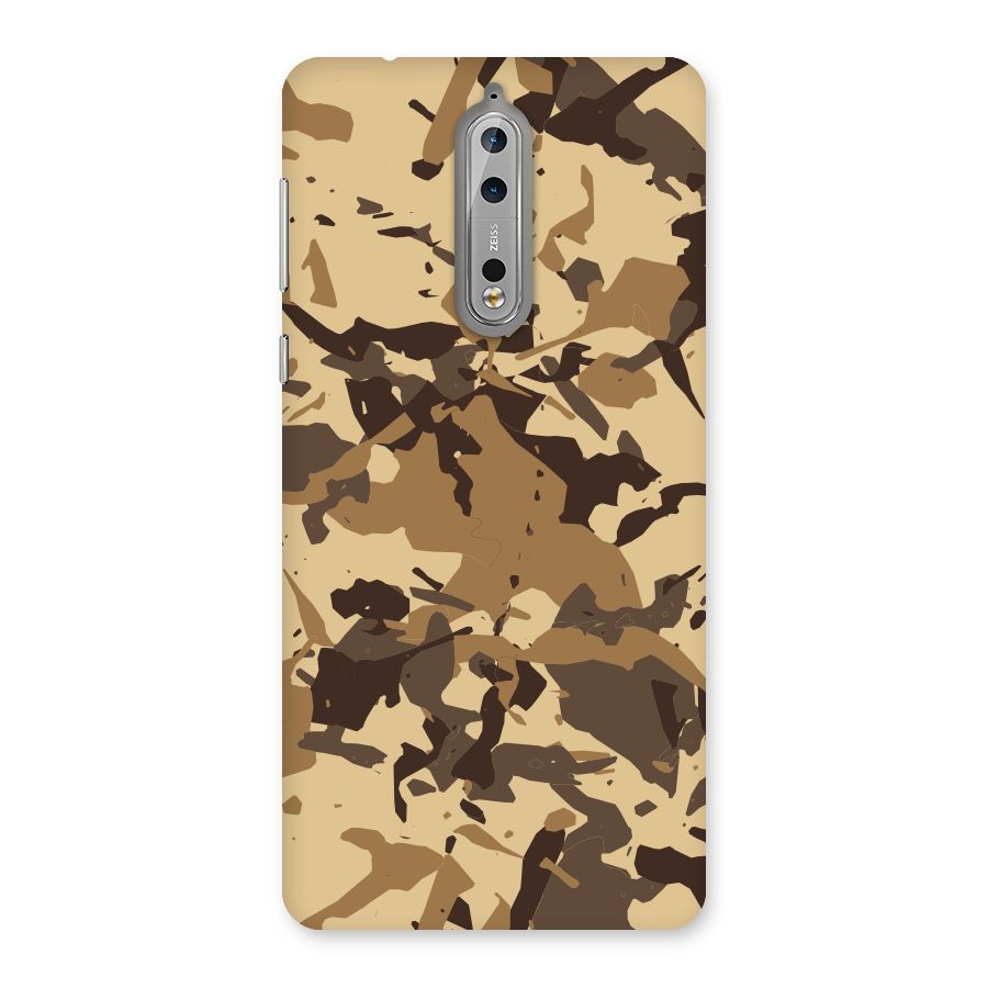 Brown Camouflage Army Back Case for Nokia 8