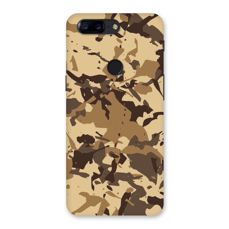 Brown Camouflage Army Back Case for OnePlus 5T