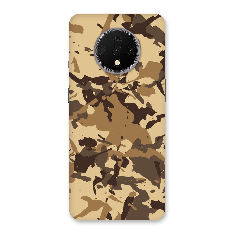 Brown Camouflage Army Back Case for OnePlus 7T