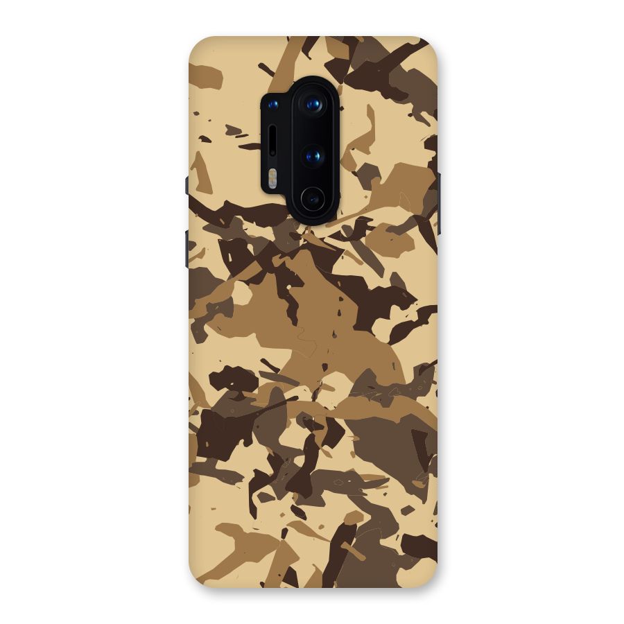 Brown Camouflage Army Back Case for OnePlus 8 Pro