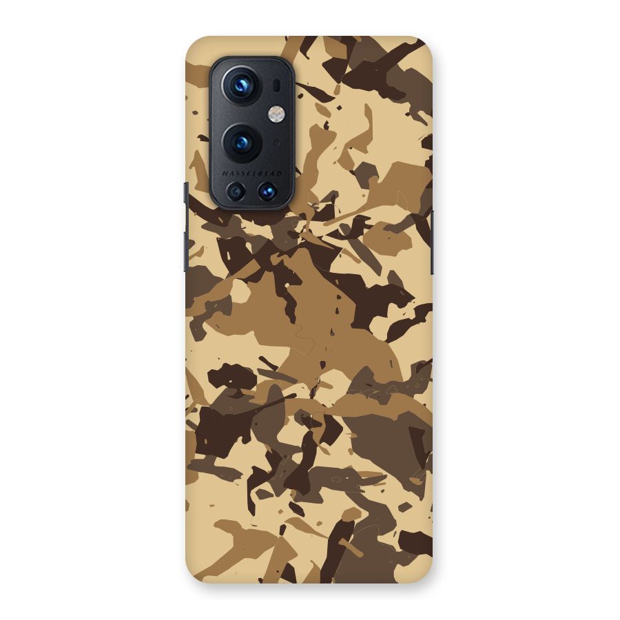 Brown Camouflage Army Back Case for OnePlus 9 Pro