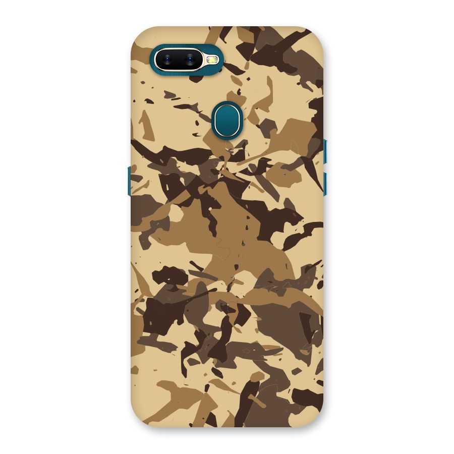 Brown Camouflage Army Back Case for Oppo A11k