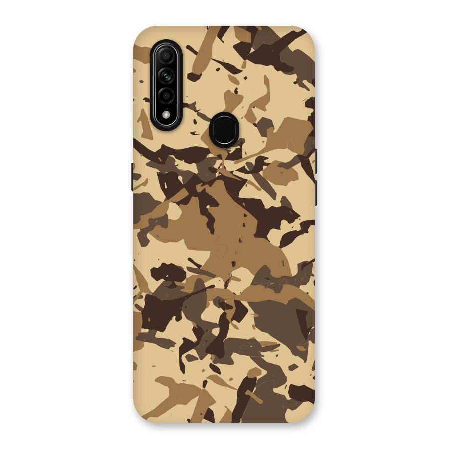 Brown Camouflage Army Back Case for Oppo A31
