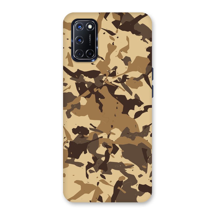Brown Camouflage Army Back Case for Oppo A52