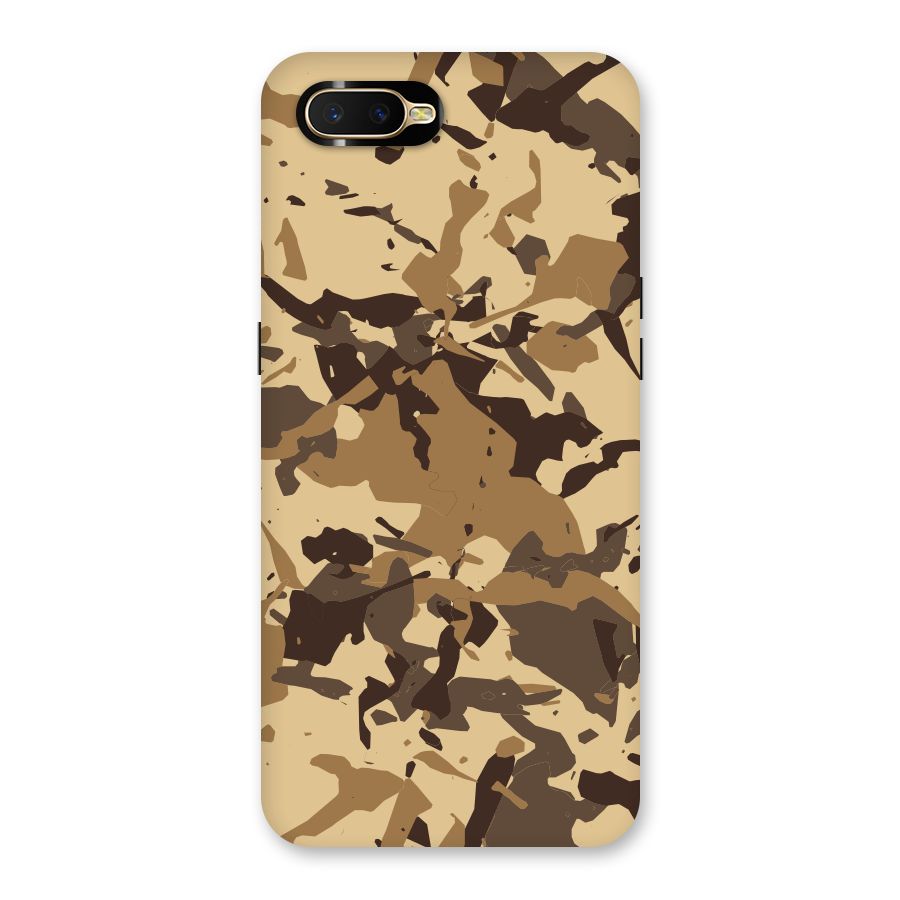 Brown Camouflage Army Back Case for Oppo K1