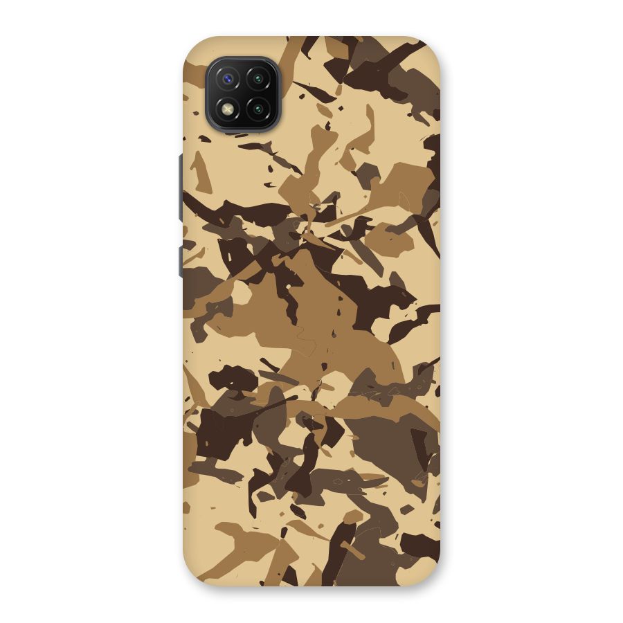 Brown Camouflage Army Back Case for Poco C3