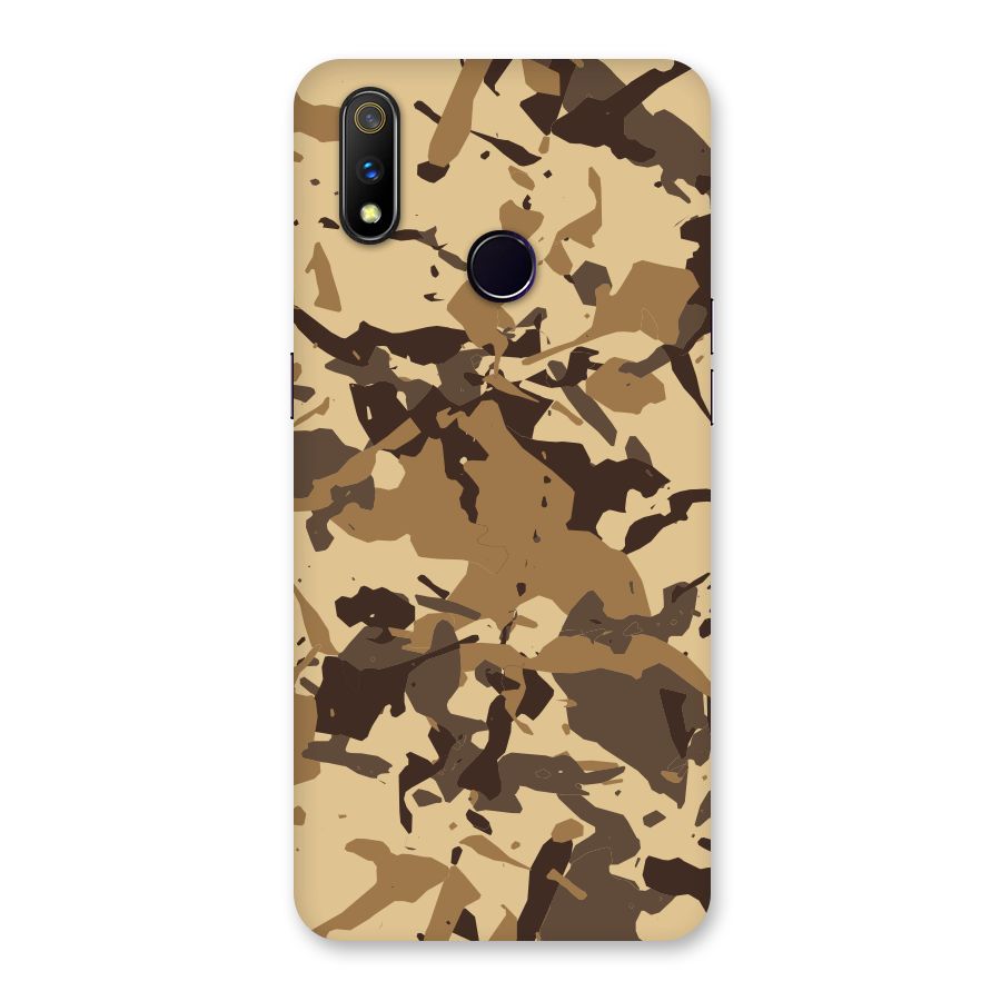 Brown Camouflage Army Back Case for Realme 3 Pro