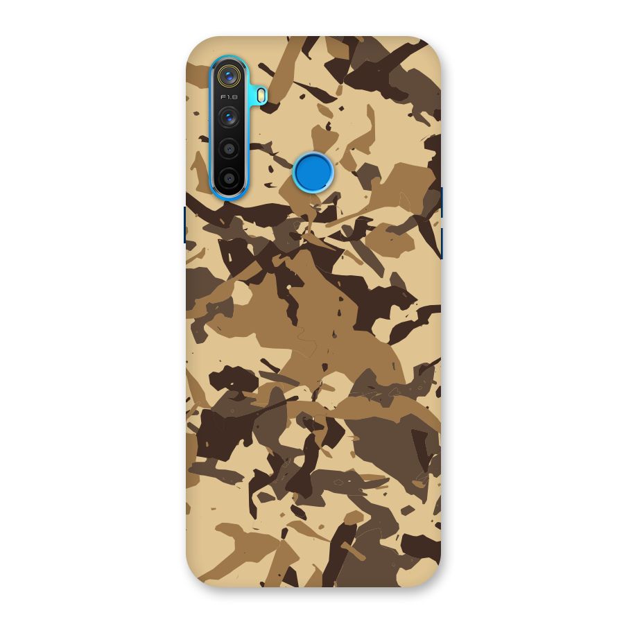 Brown Camouflage Army Back Case for Realme 5