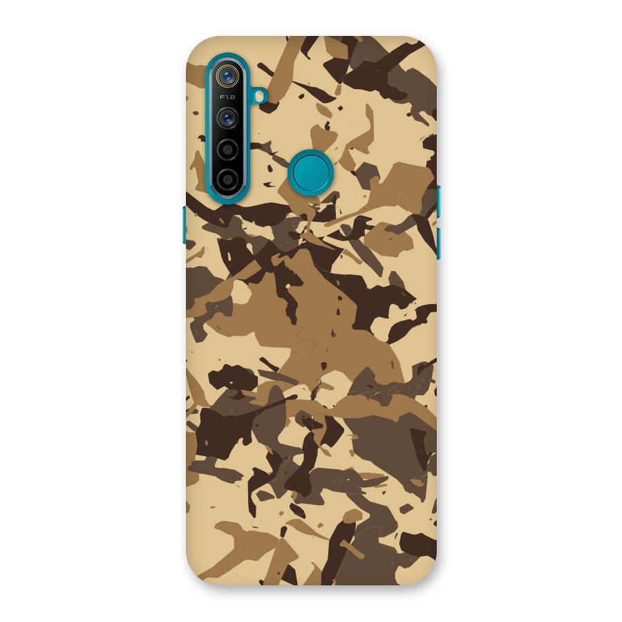 Brown Camouflage Army Back Case for Realme 5i