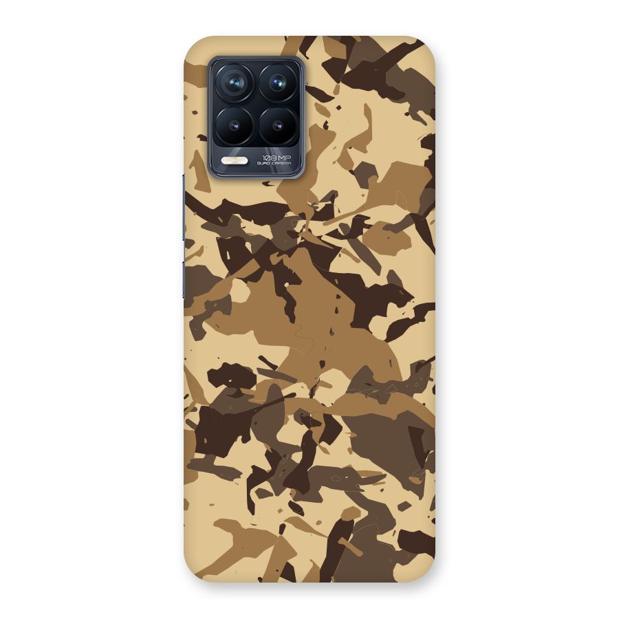 Brown Camouflage Army Back Case for Realme 8 Pro
