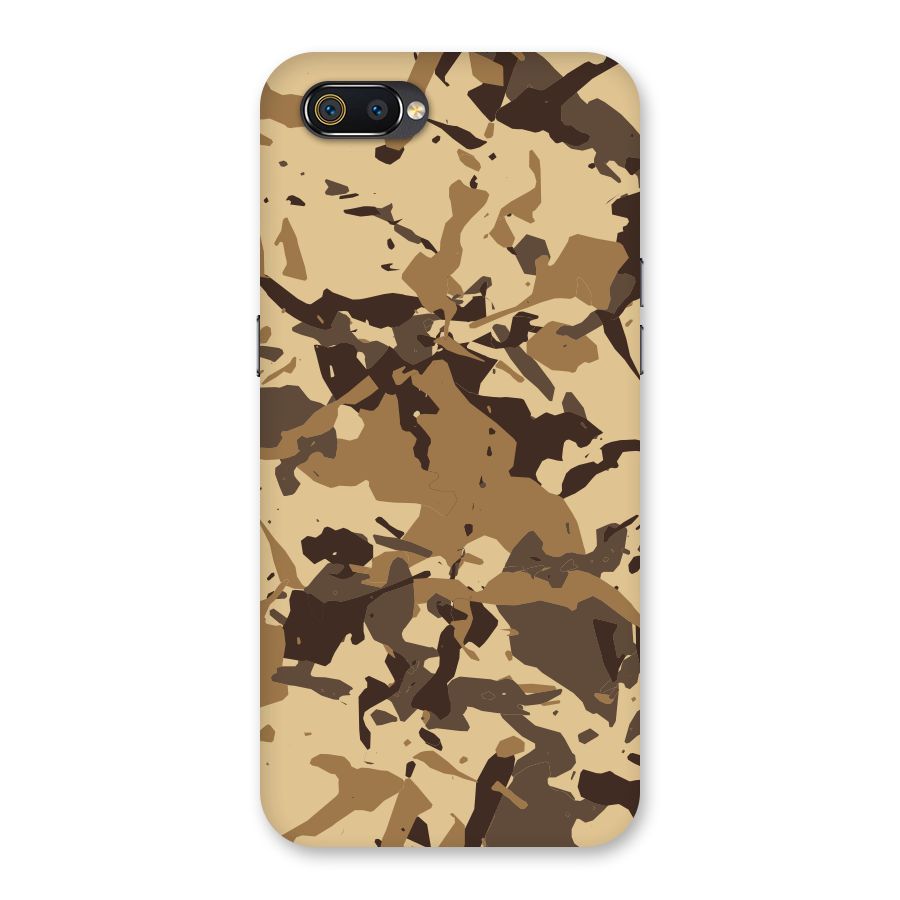 Brown Camouflage Army Back Case for Realme C2