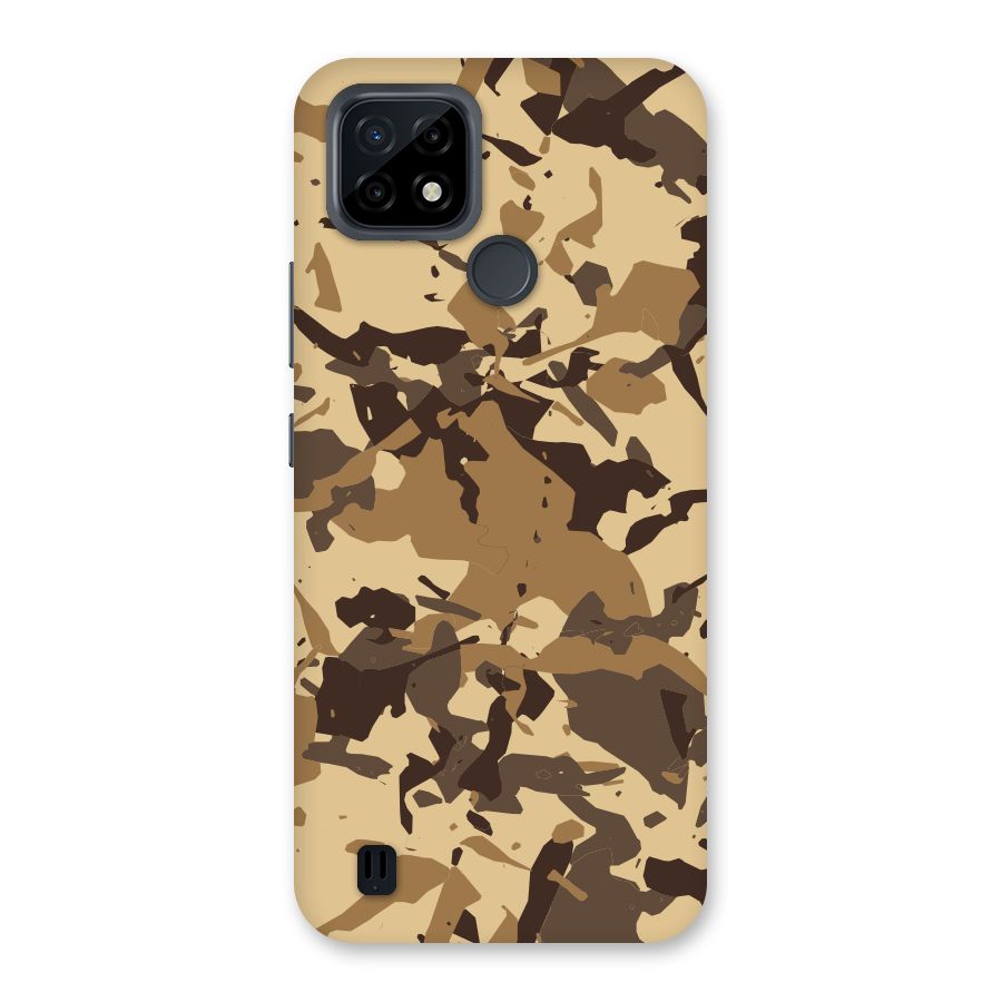 Brown Camouflage Army Back Case for Realme C21