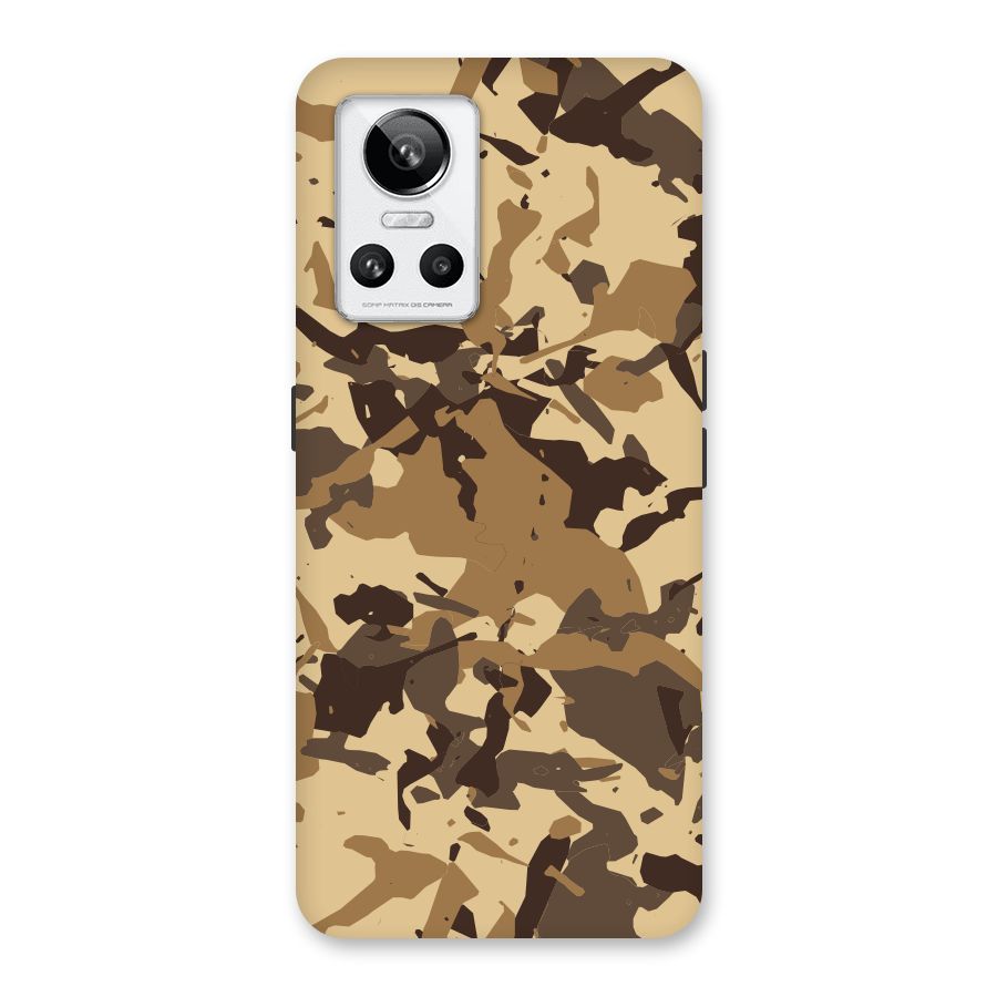 Brown Camouflage Army Back Case for Realme GT Neo 3