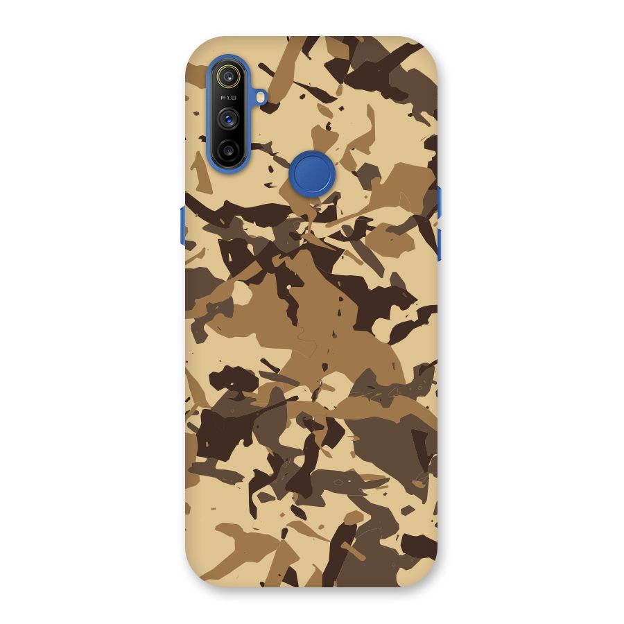 Brown Camouflage Army Back Case for Realme Narzo 10A