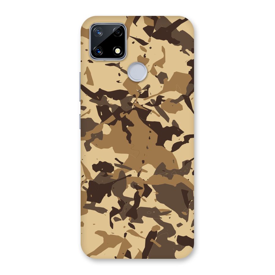 Brown Camouflage Army Back Case for Realme Narzo 20