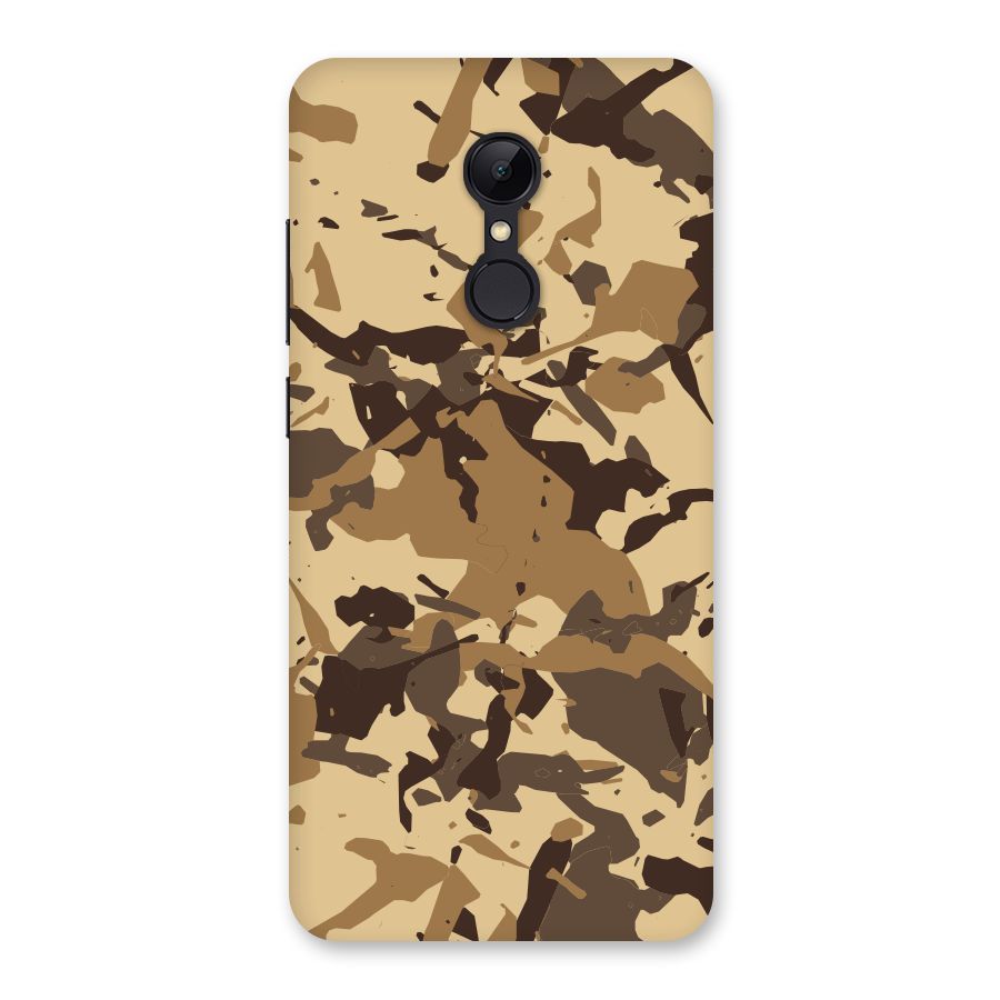 Brown Camouflage Army Back Case for Redmi 5