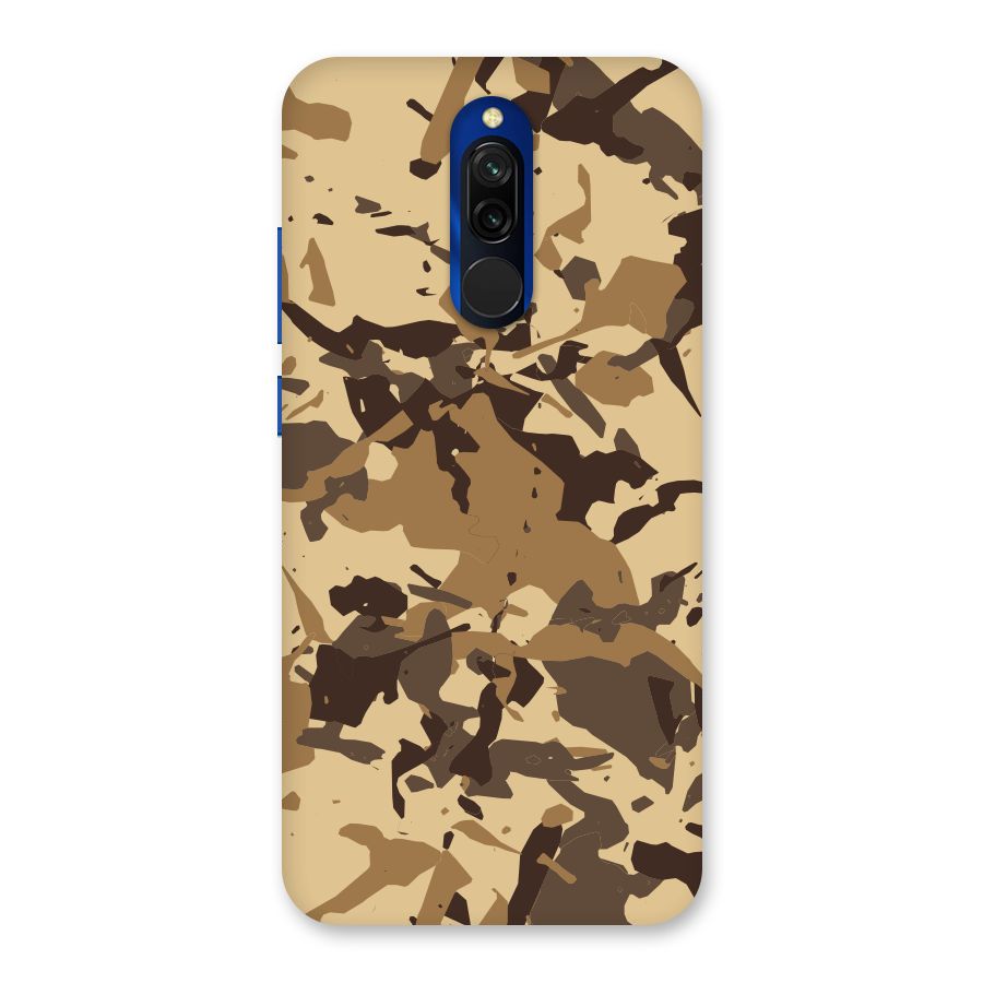 Brown Camouflage Army Back Case for Redmi 8