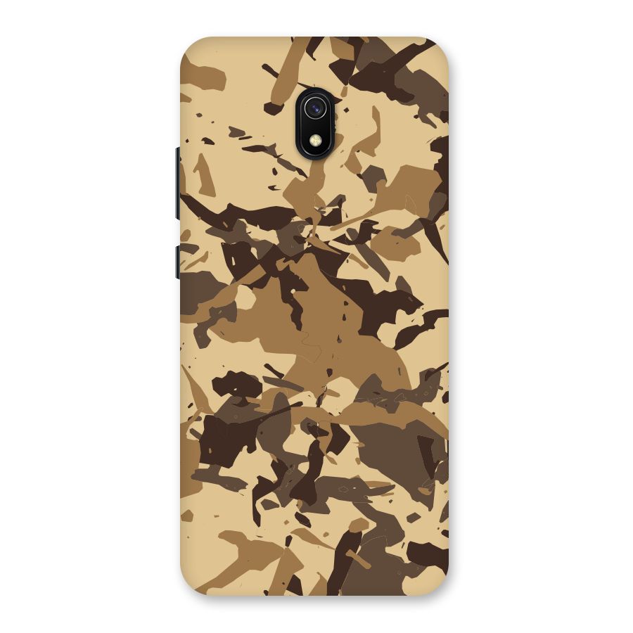 Brown Camouflage Army Back Case for Redmi 8A