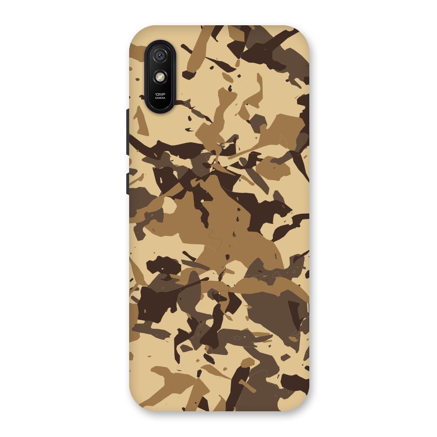 Brown Camouflage Army Back Case for Redmi 9A