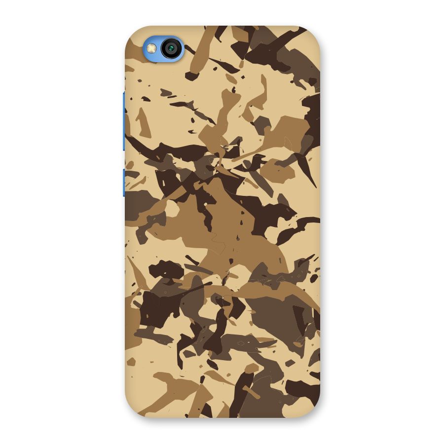 Brown Camouflage Army Back Case for Redmi Go