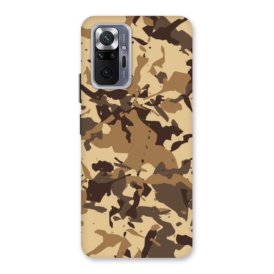 Brown Camouflage Army Back Case for Redmi Note 10 Pro Max