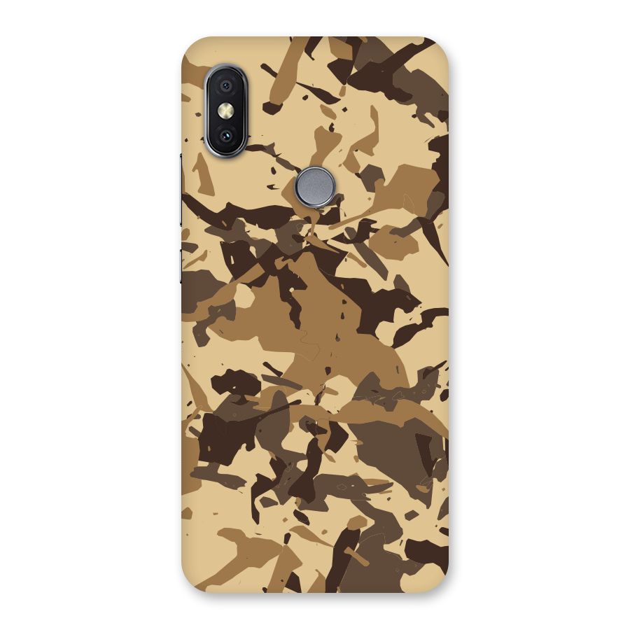 Brown Camouflage Army Back Case for Redmi Y2