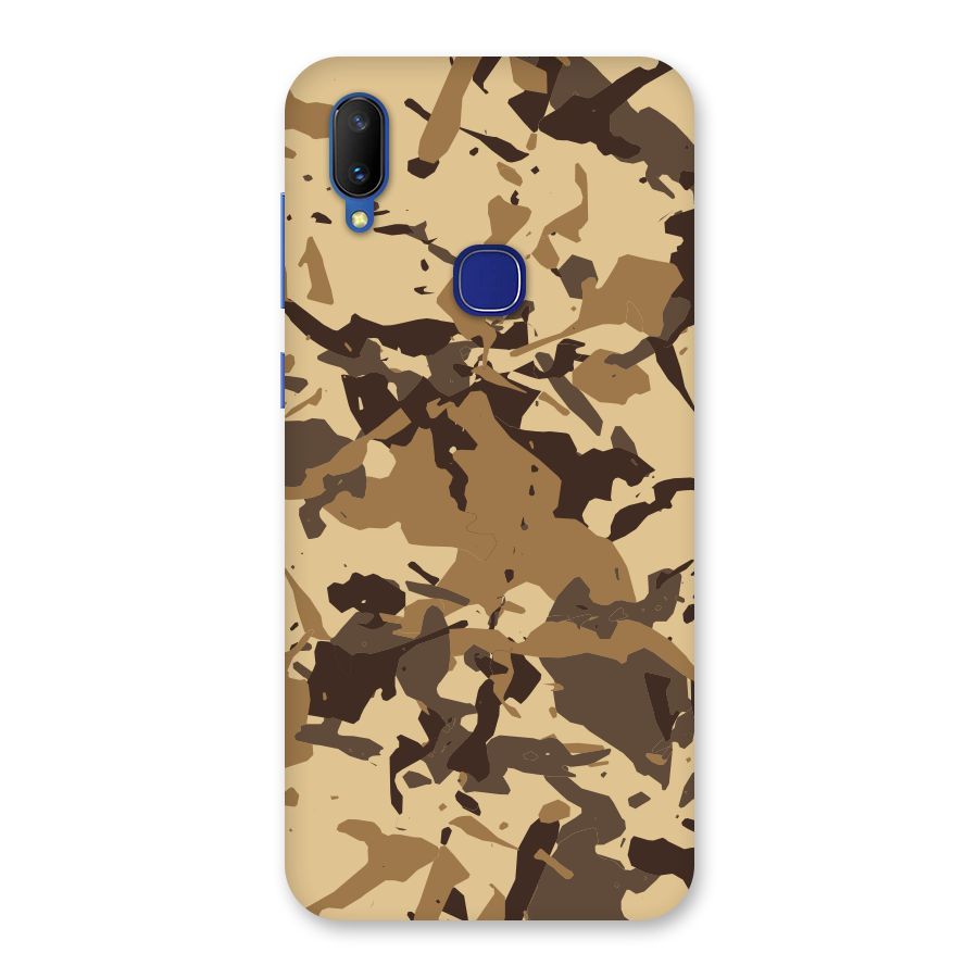 Brown Camouflage Army Back Case for Vivo V11