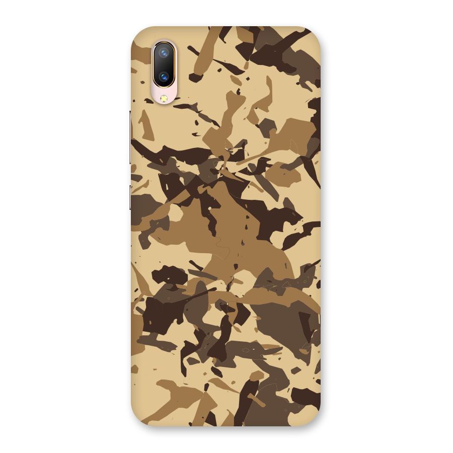 Brown Camouflage Army Back Case for Vivo V11 Pro