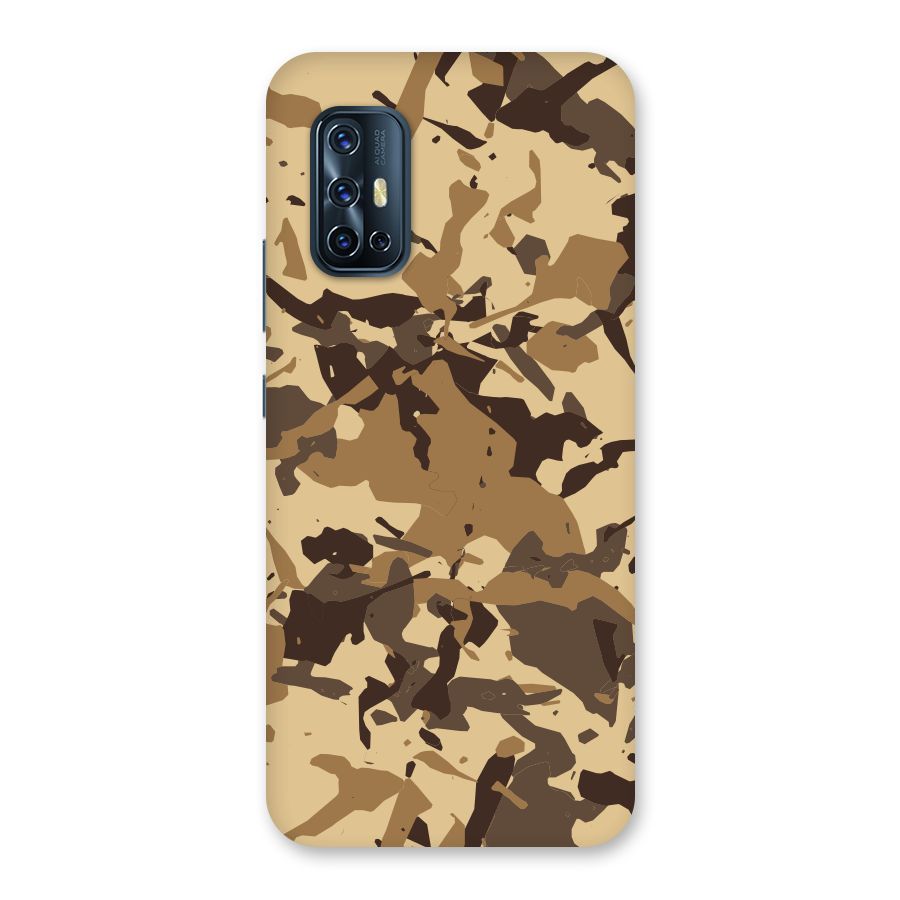 Brown Camouflage Army Back Case for Vivo V17