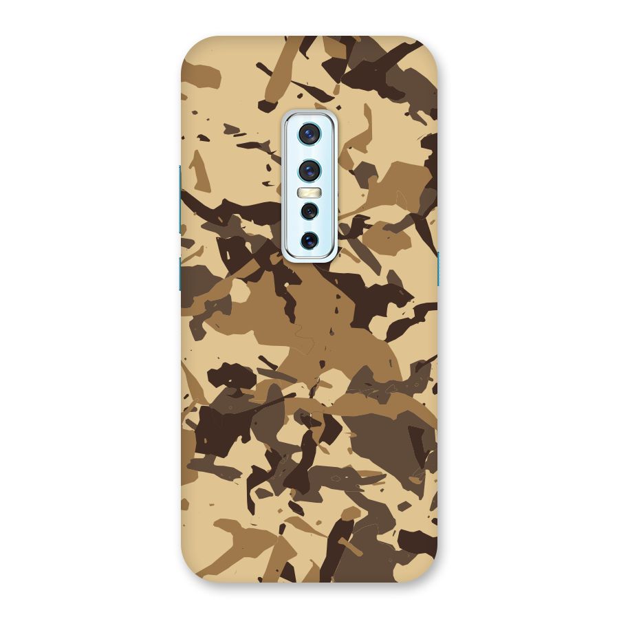 Brown Camouflage Army Back Case for Vivo V17 Pro